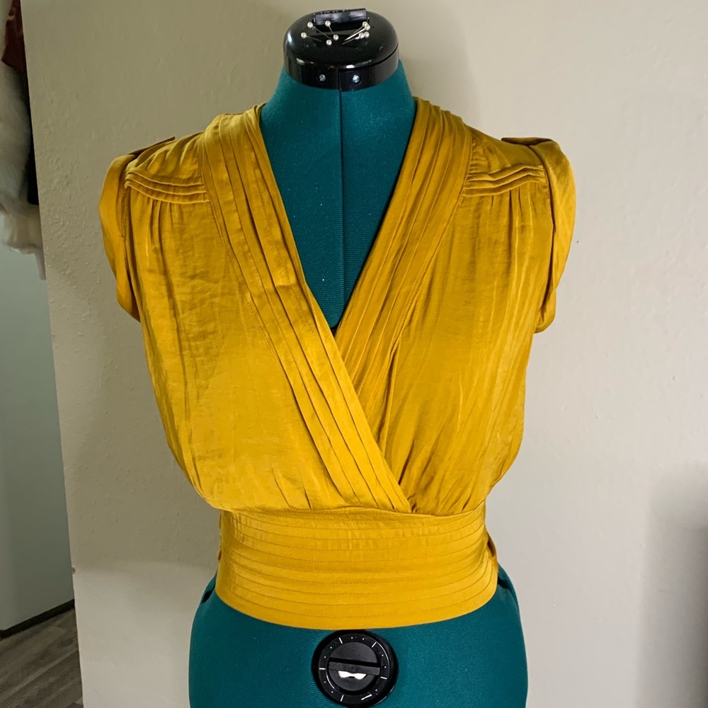 Anthropologie satin blouse